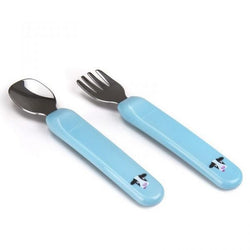 Premier Spoon and Fork with Case - Aquamarine