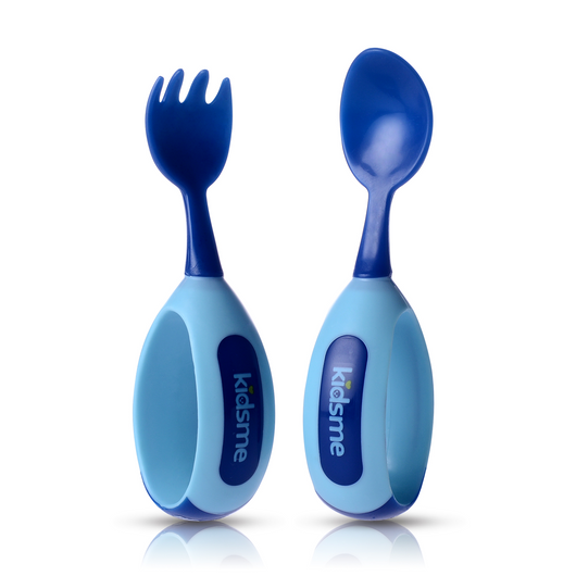 Toddler Fork & Spoon Set - Aquamarine