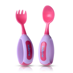 Toddler Fork & Spoon Set - Lavender