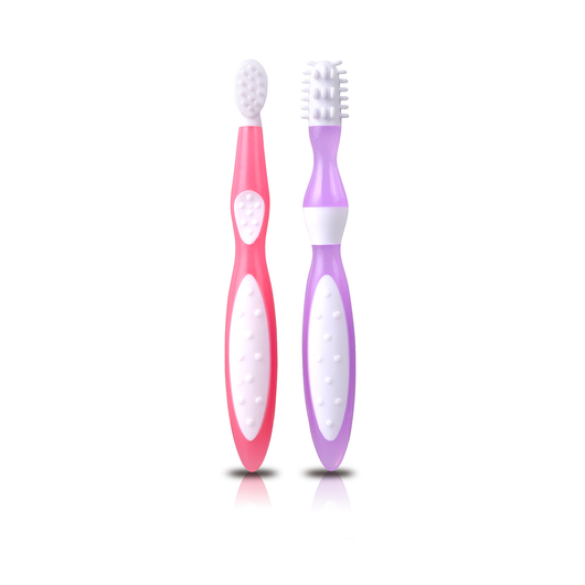 First Tooth Brush Set Lavender Red – Kidsme Philippines